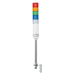XVC6B55S – Complete pre wired monolithic tower light, Harmony XVC, plastic, red orange green blue clear,60mm, tube mounting, steady or flashing, buzzer,24V AC DC