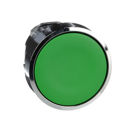 ZB4BA3 – Harmony, 22mm Push Button, flush push button head, spring return, green, unmarked