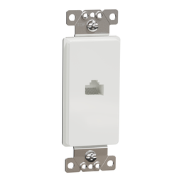 SQD SQR87601WH DATA SOCKET, X SERIES, RJ45, CAT 6, UPT, WHITE, MATTE FINISH