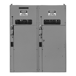 HVL305BG – Switchgear, HVL, single, 600A, 4.76kV, 3 pole, 10E to 400E boric acid fuse, NEMA 1
