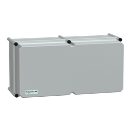 NSYPLSC2754AG – PLS box, polyester rear, opaque PC cover IP66 27x54x23cm