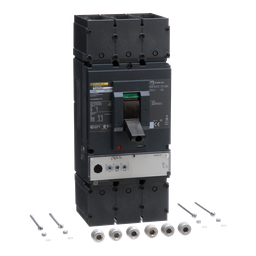 LGL36400CU31X – Circuit breaker, PowerPacT L, 400A, 3 pole, 600VAC, 18kA, lugs, MicroLogic 3.3, 100%