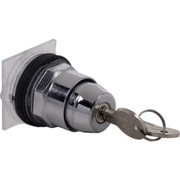 9001KS42K10 – Key selector switch head, Harmony 9001K, metal, key switch, 30mm, key E10, 3 positions, stay put