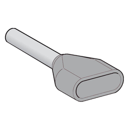 AZ5DE025 – Cable end, Linergy TR cable ends, twin conductor, grey, 2.5mmÂ², for insulated cable, medium size, 5 sets of 50