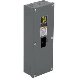 QO2125BNS – Circuit breaker enclosure, QO, 1 phase, 2 spaces, 125A, NEMA1, surface cover, UL