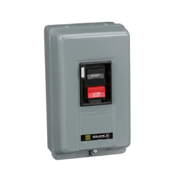 2510MBG1 – Manual starter, integral horsepower,  NEMA M0, 600VAC, 2 pole, 2HP at 230VAC, 1 phase, no indicator, NEMA 1