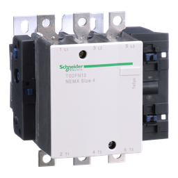 T02FN13G7 – NEMA Contactor, TeSys N, nonreversing, Size 4, 135A, 100HP at 460VAC, 3 pole, 3 phase, 120VAC 50/60Hz coil, open