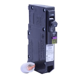 QO120DF – Mini circuit breaker, QO, 20A, 1 pole, 120VAC, 10kA, plug in, dual function, pigtail