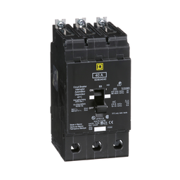 EDB34040 – Mini circuit breaker, E-Frame, 40A, 3 pole, 480Y/277VAC, 25kA max, bolt on