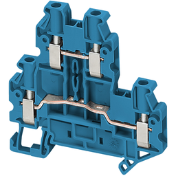 NSYTRV44DBL – Terminal block, Linergy TR, blue, 4mm2, double level, 4 points, set of 10