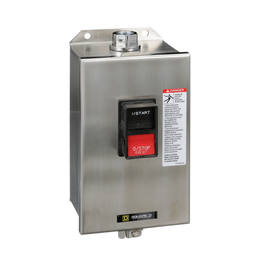 2510MBW11 – Manual starter, integral horsepower,  NEMA M0, 600VAC, 2 pole, 2HP at 230VAC, 1 phase, no indicator, NEMA 4/4X