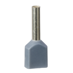 AZ5DE007D – Cable end, Linergy TR cable ends, twin conductor, grey, 0.75mmÂ², for insulated cable, medium size, 5 sets of 50