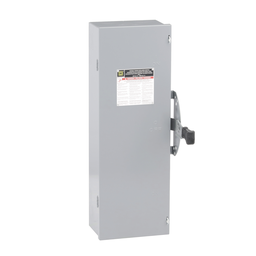 DTU363 – Safety switch, double throw, non fusible, 100A, 600V, 3 pole, 100HP, NEMA 1