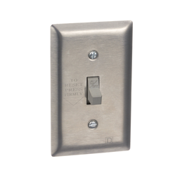 2510FS2 – Manual Starter, fractional horsepower, 16A, 2 poles, 1 HP at 277 VAC, toggle operated, no indicator, stainless flush