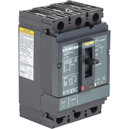 HGL36125C – Circuit breaker, PowerPacT H, 125A, 3 pole, 600VAC, 18kA, lugs, thermal magnetic, 100%