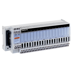 ABE7P16T215 – sub-base for plug-in relay ABE7 – 16 channels – fuses – relay 10 mm