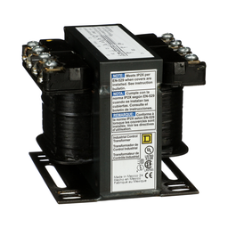 9070T75D13 – Transformer, Type T, industrial control, 75VA, 1 phase, 120V primary, 12/24V secondary, 55C rise