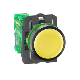 ZB5RTA5 – Wireless and batteryless transmitter, Harmony XB5R, push button, plastic, yellow, 22mm, spring return