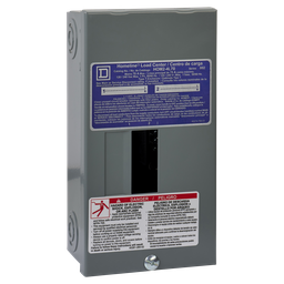 HOM24L70SCP – Load center, Homeline, 1 phase, 2 spaces, 4 circuits, 70A fixed main lugs, NEMA1, surface cover, consumer pack