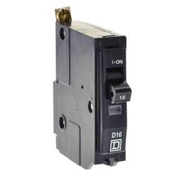 QOBXD116 – Mini circuit breaker, QO, 16A, 1 pole, 240/415VAC, 3kA, bolt on