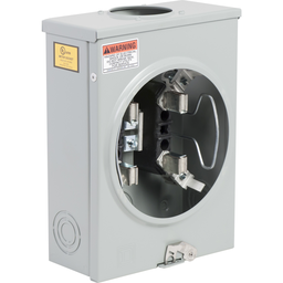 UTZRS101CFL – Meter socket, ringless, 1 phase, 3 wire, 4 jaws, OH/UG, 125A