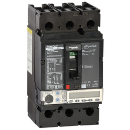 JDF36250U53X – Circuit breaker, PowerPacT J, 250A, 3 pole, 600VAC, 14kA, busbar, Micrologic 5.2E, 80%