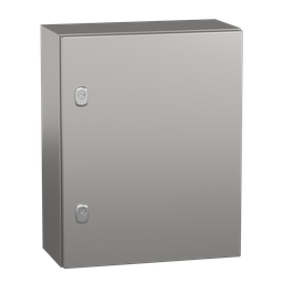NSYS3X5420 – Wall mounted enclosure, PanelSeT S3X, stainless steel 304L, plain door, 500x400x200mm, IP66