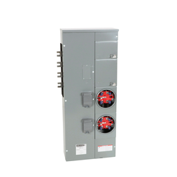 EZM312225 – Branch unit, EZ Meter-Pak, 225A, 2 x 5 jaw sockets, 208Y/120VAC, no bypass, ringed, 800A Al busbar