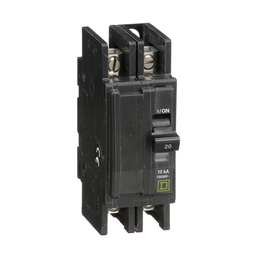 QOU220B – Mini circuit breaker, QOU, 20A, 2 pole, 120/240VAC, 10kA, bulk pack