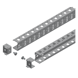 NSYSUCR40110 – Universal cross rails, PanelSeT SFN, Spacial SF, Spacial SM,  H40 W1100mm, 1 row, set of 2
