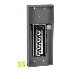 HOM3060M125PC – Load center, Homeline, 1 phase, 30 spaces, 60 circuits, 125A convertible main breaker, PoN, NEMA1, combo cover