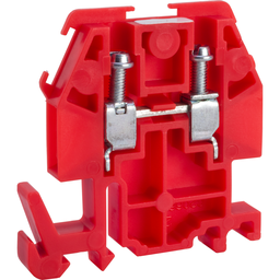 9080GMR6 – Terminal block, Linergy, box lug connector, red colored block, 30A, 600V