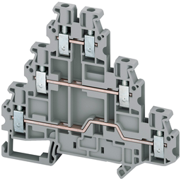 NSYTRV26T – Terminal block, Linergy TR, grey, 2.5mm2, 3 levels connected, 6 points, set of 10