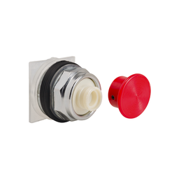9001KR24R – Head for spring return push button, Harmony 9001K, metal, mushroom 35mm, red, 30mm