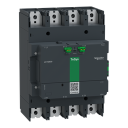 LC1G8004LSEA – Contactor, high power, TeSys Giga 800, 4 pole/NO, AC-1 =440V 1050A, 200-500VAC/DC coil