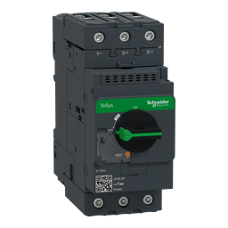 GV3L50 – TeSys Deca Manual Starter and Protector, magnetic circuit protector, rotary handle, 50 A, EverLink BTR connectors
