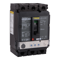 HGP36150U33X – Circuit breaker, PowerPacT H, 150A, 3 pole, 600VAC, 18kA, lugs, Micrologic 3.2S, 80%