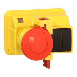 GV2K04 – Emergency stop pushbutton,TeSys Deca Fram 2,turn to release,padlocking,for GV2M*01 enclosures
