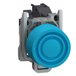 XB4BPS61GEX – Complete push button, Harmony XB4, Explosive atmosphere, pushbutton blue with integrated boot