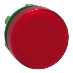 ZB5AV043 – Head for pilot light, Harmony XB5, plastic, red, 22mm, universal LED, plain lens