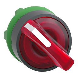 Square D ZB5AK1243 22 mm 2-Position Red Maintained Lever Illuminated Selector Switch Operator