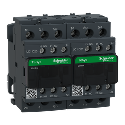 LC2D25B7V – TeSys Deca reversing contactor – 3P(3 NO) – AC-3 –