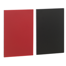 ZBY5101 – Unmarked legend 18x27mm for legend holder 30x50mm, Harmony XB4, 1 black side, 1 red side