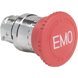 ZB4BS84430 – Emergency stop head, Harmony XB4, switching off, metal, red mushroom 40mm, 22mm, trigger latching turn to release, marked EMO