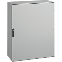 NSYPLM108BG – Wall mounted polyester enclosure, Thalassa PLM, plain door, with bakelite plate, 1056x852x350mm, IP66, IK10, RAL 7035