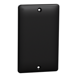SQWS140001BK – Blank plate, X Series, 1 gang, black, matte finish