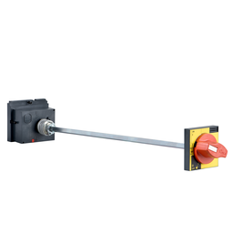 GV7AP02 – Extended rotary handle, TeSys GV7, yellow legend plate, padlockable, IP55