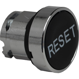 ZB4BA222 – Head for non illuminated push button, Harmony XB4, metal, flush, 22mm, spring return, marked RESET