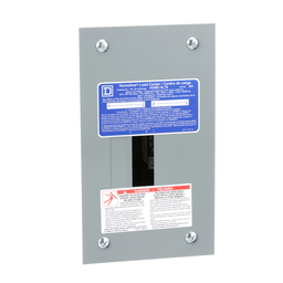 HOM24L70FCP – Load center, Homeline, 1 phase, 2 spaces, 4 circuits, 70A fixed main lugs, NEMA1, flush cover, consumer pack