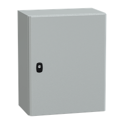 NSYS3D5425 – Wall mounted steel enclosure, PanelSeT S3D, plain door, without mounting plate, 500x400x250mm, IP66, IK10